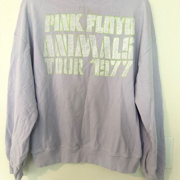 Daydreamer Pink Floyd Animals Tour 1977 French Terry Sweatshirt in Lilac Haze S - Picture 4 of 7